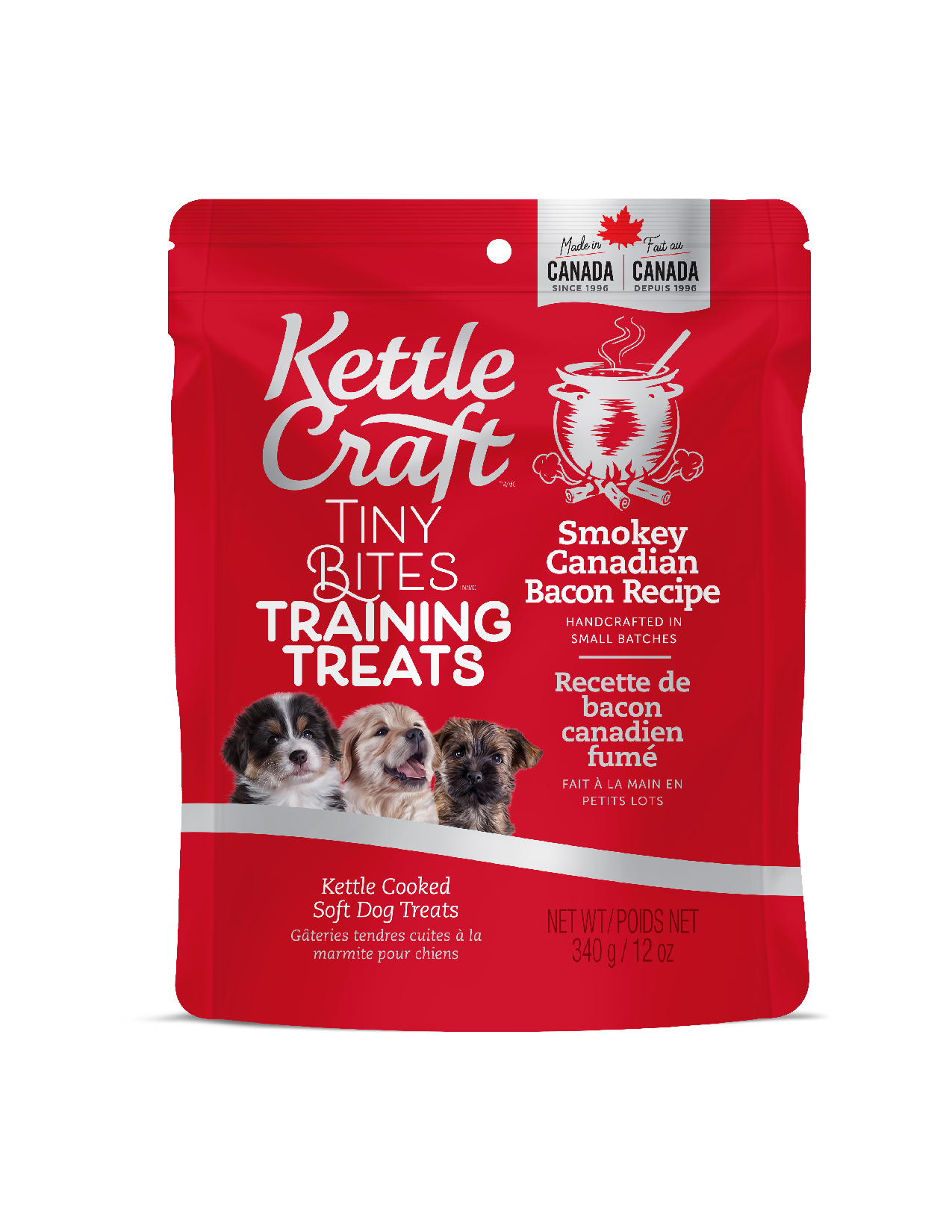 Kettle Craft Dog Tiny Bites Training Treats Smokey Canadian Bacon Recipe