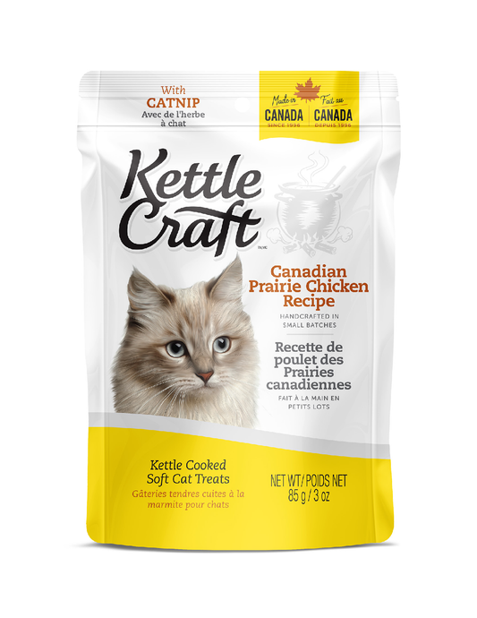 Kettle Craft Cat Treats Canadian Prairie Chicken Recipe with Catnip